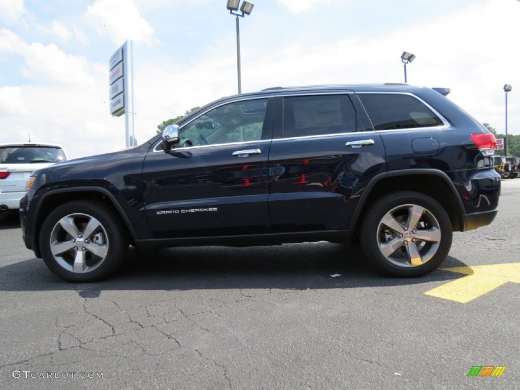 2014 Grand Cherokee Limited 4x4 - True Blue Pearl / New Zealand Black/Light Frost photo #4