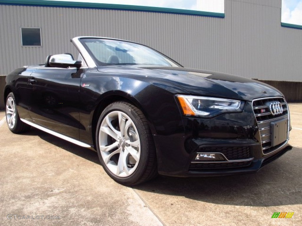 Phantom Black Pearl 2014 Audi S5 3.0T Premium Plus quattro Cabriolet Exterior Photo #85393198