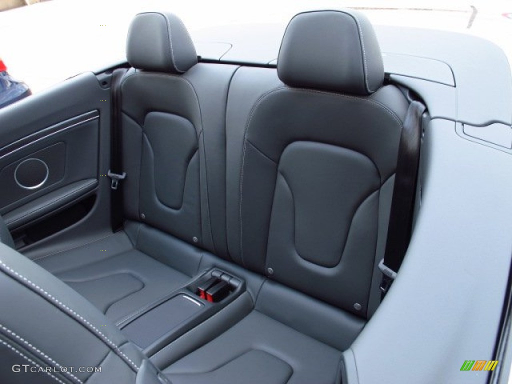 2014 Audi S5 3.0T Premium Plus quattro Cabriolet Rear Seat Photo #85393288