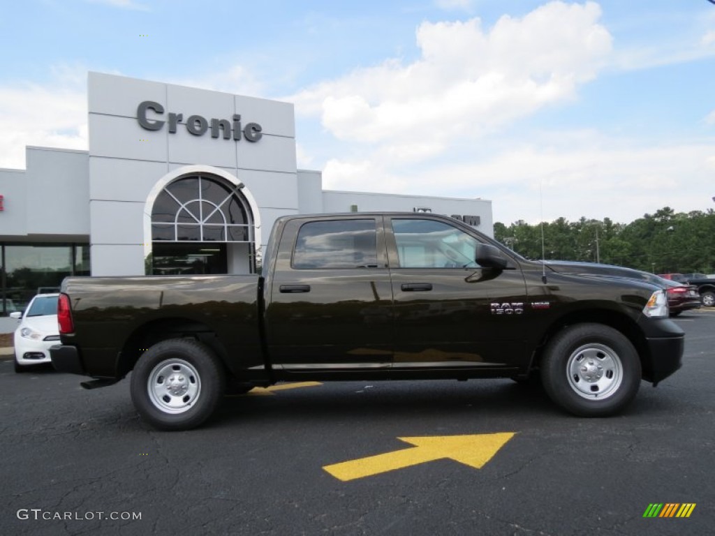 2013 1500 Tradesman Crew Cab - Black Gold Pearl / Black/Diesel Gray photo #8