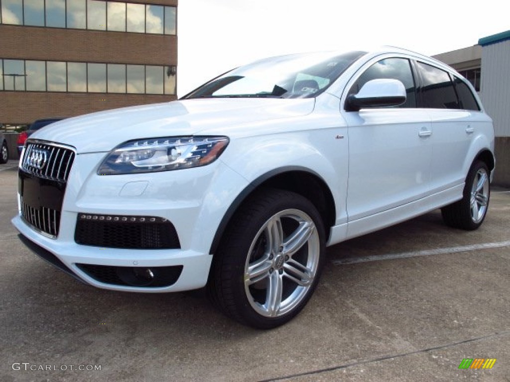 Glacier White Metallic 2014 Audi Q7 3.0 TDI quattro Exterior Photo #85394837