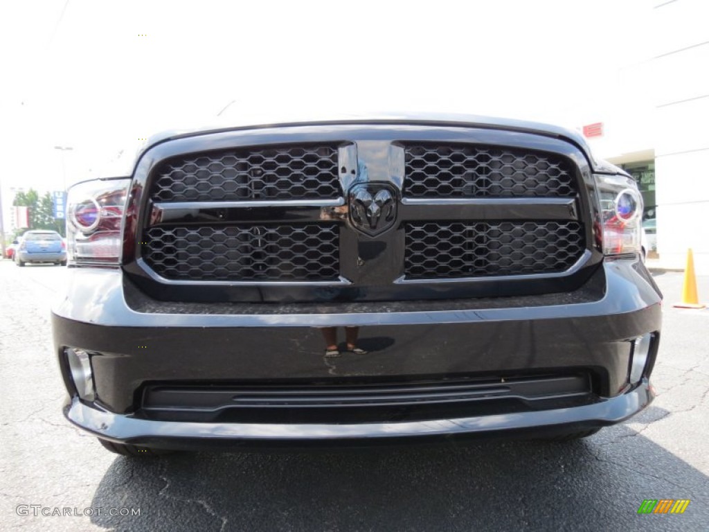 2014 1500 Express Quad Cab - Black / Black/Diesel Gray photo #2