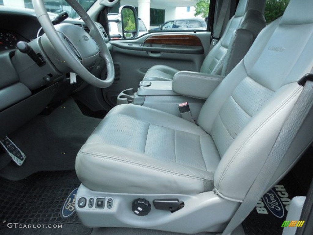 Medium Flint Interior 2002 Ford F350 Super Duty Lariat Crew Cab 4x4 Dually Photo #85395007