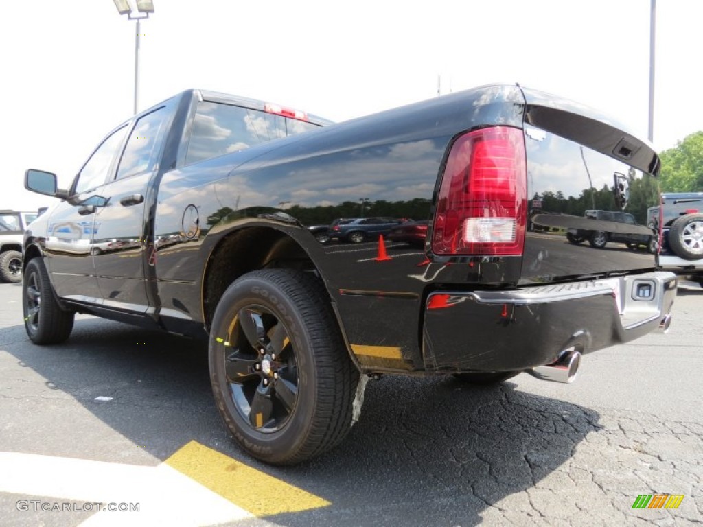 2014 1500 Express Quad Cab - Black / Black/Diesel Gray photo #5