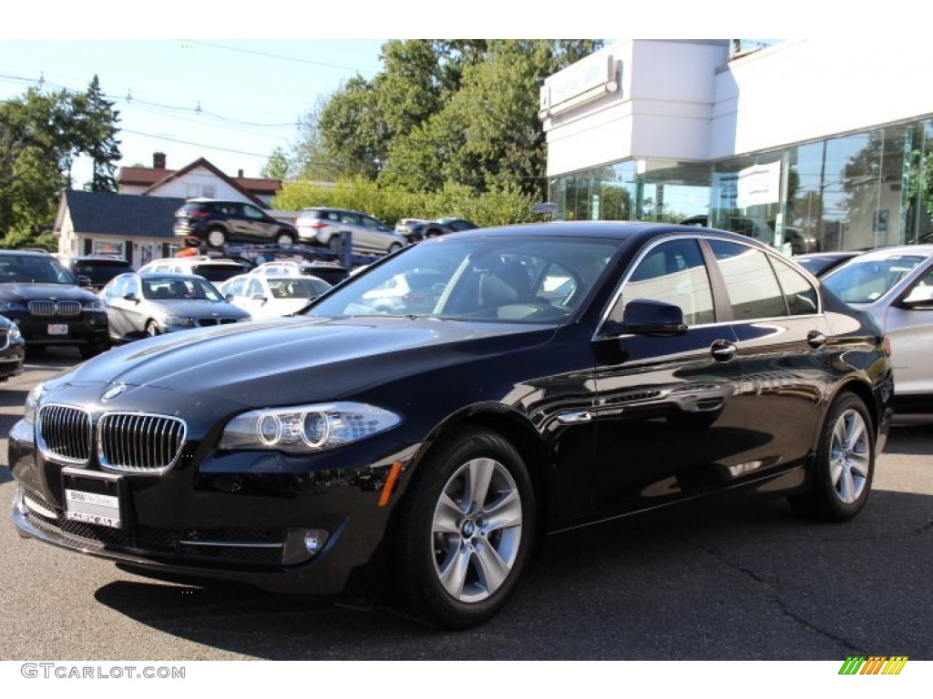2013 5 Series 528i xDrive Sedan - Jet Black / Black photo #1