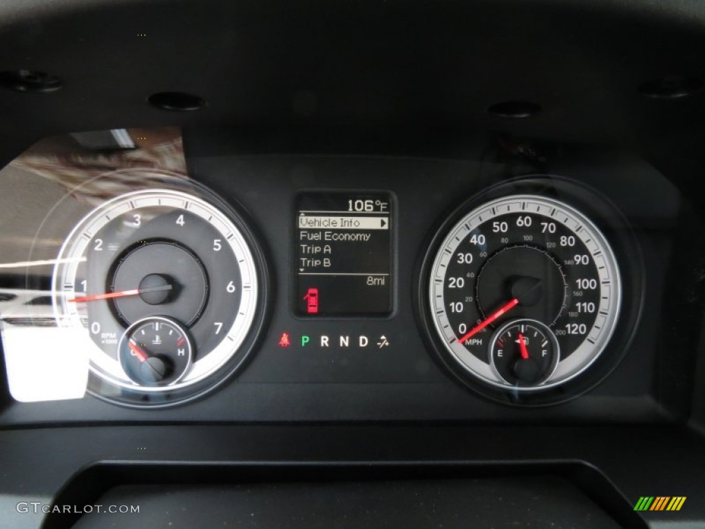2014 Ram 1500 Express Regular Cab Gauges Photo #85396228