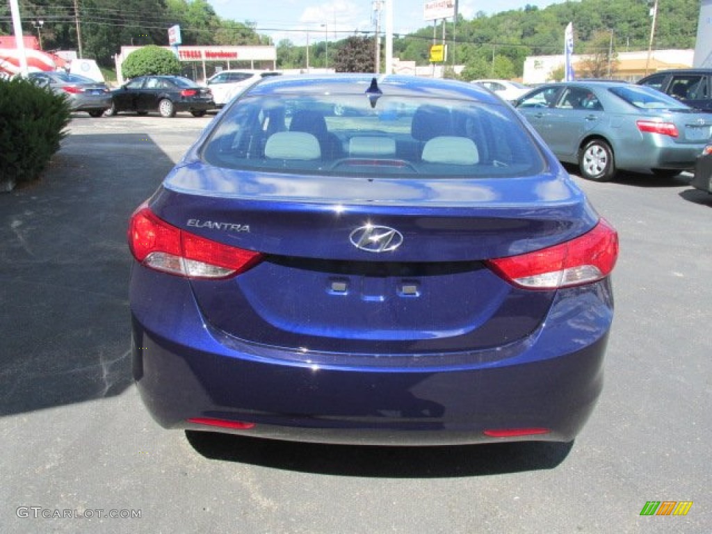 2013 Elantra GLS - Indigo Night / Gray photo #4