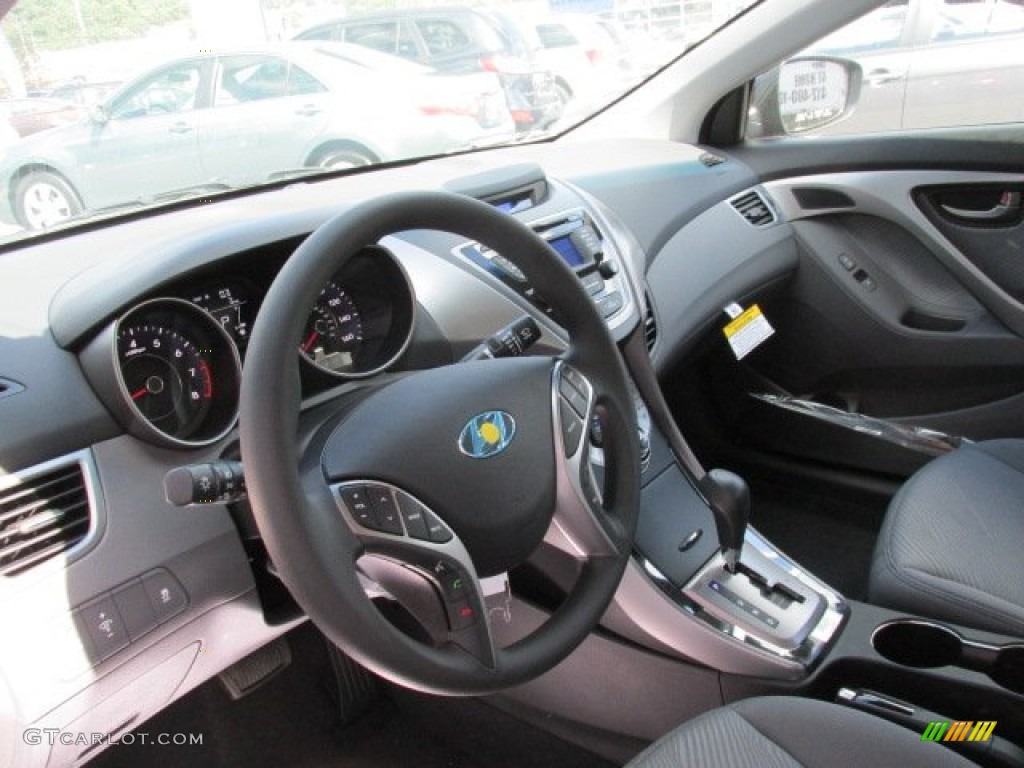 2013 Elantra GLS - Indigo Night / Gray photo #7
