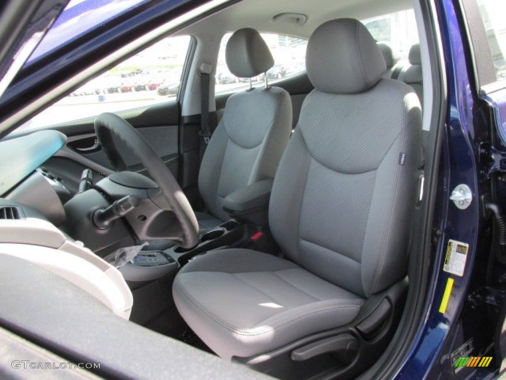 2013 Elantra GLS - Indigo Night / Gray photo #8