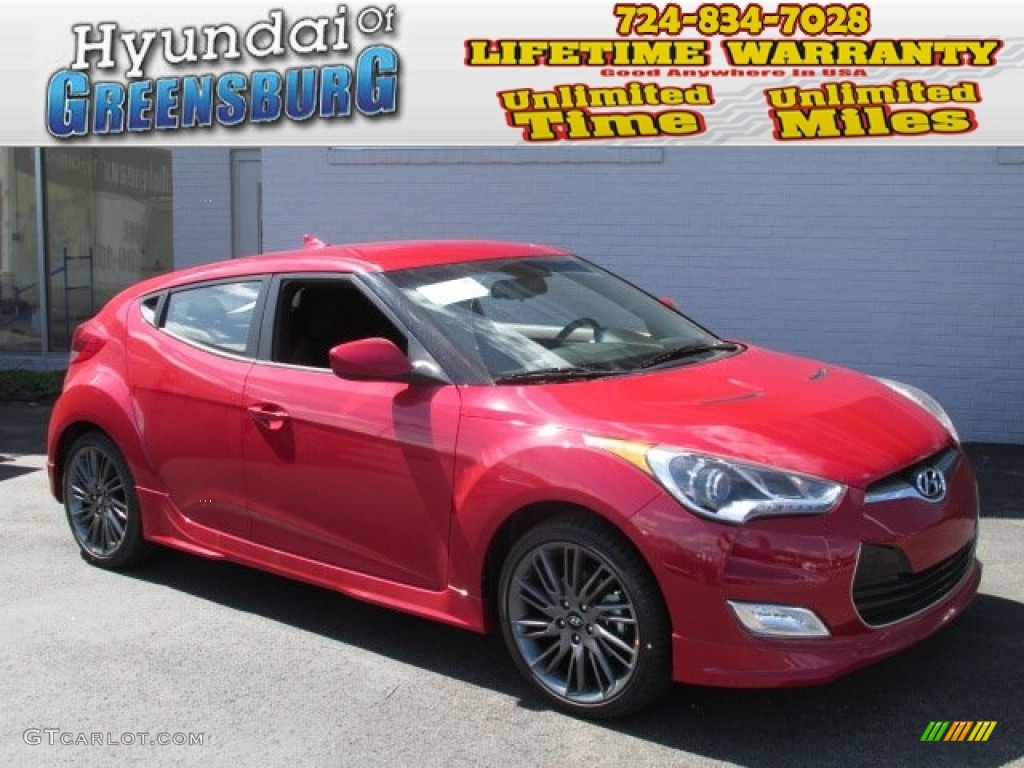 2013 Veloster RE:MIX Edition - Boston Red / Black photo #1