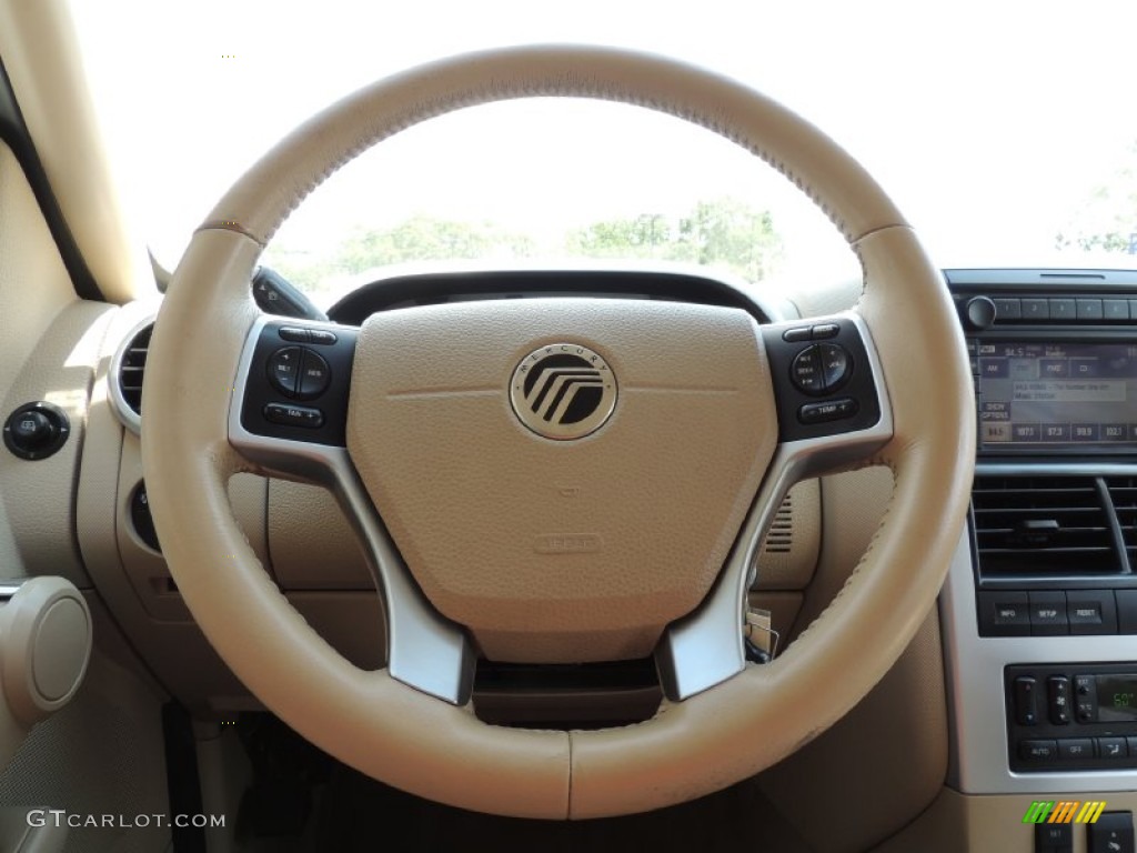2006 Mercury Mountaineer Premier Camel Steering Wheel Photo #85398538