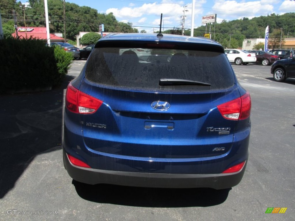 2013 Tucson Limited AWD - Iris Blue / Taupe photo #5