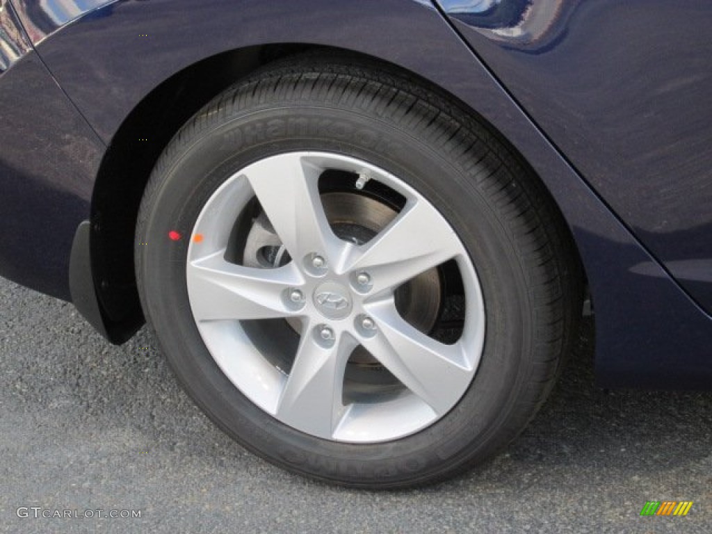 2013 Elantra GLS - Indigo Night / Gray photo #3