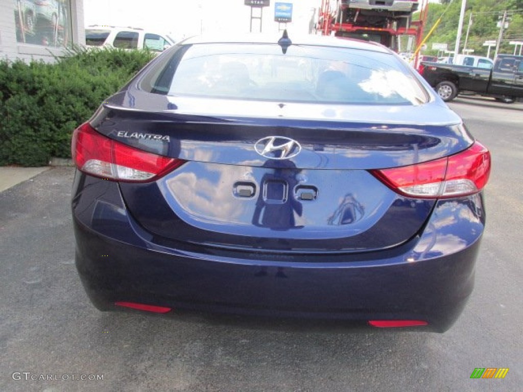 2013 Elantra GLS - Indigo Night / Gray photo #6