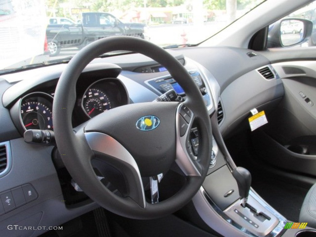 2013 Elantra GLS - Indigo Night / Gray photo #7