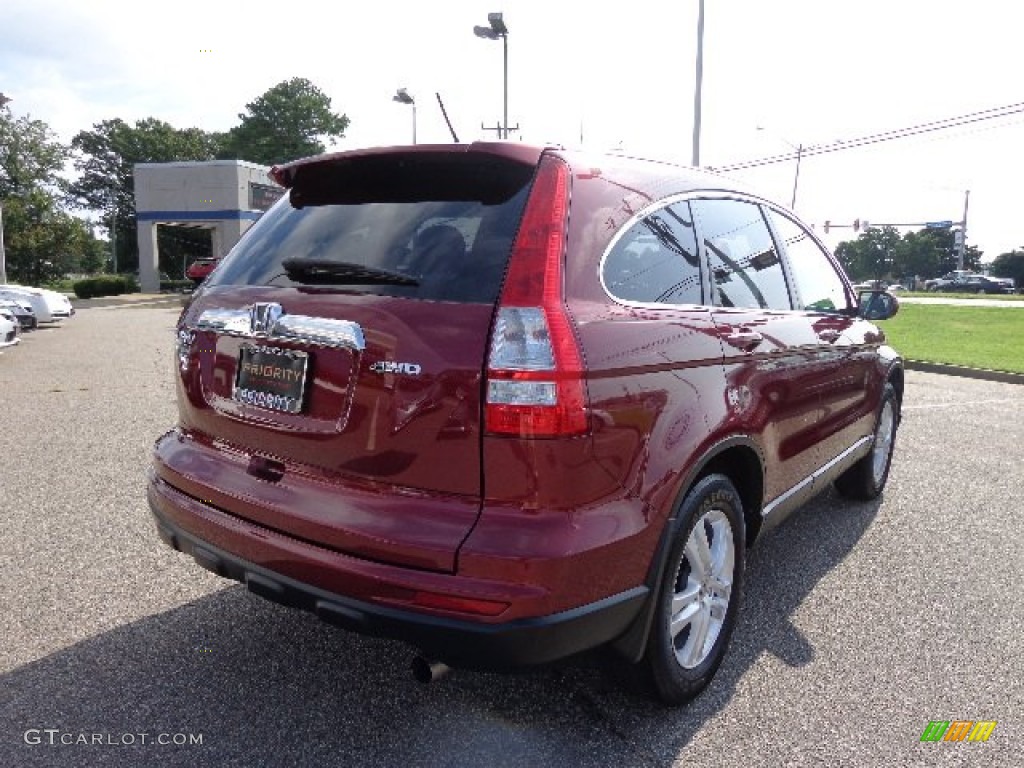 2011 CR-V EX-L 4WD - Tango Red Pearl / Gray photo #6