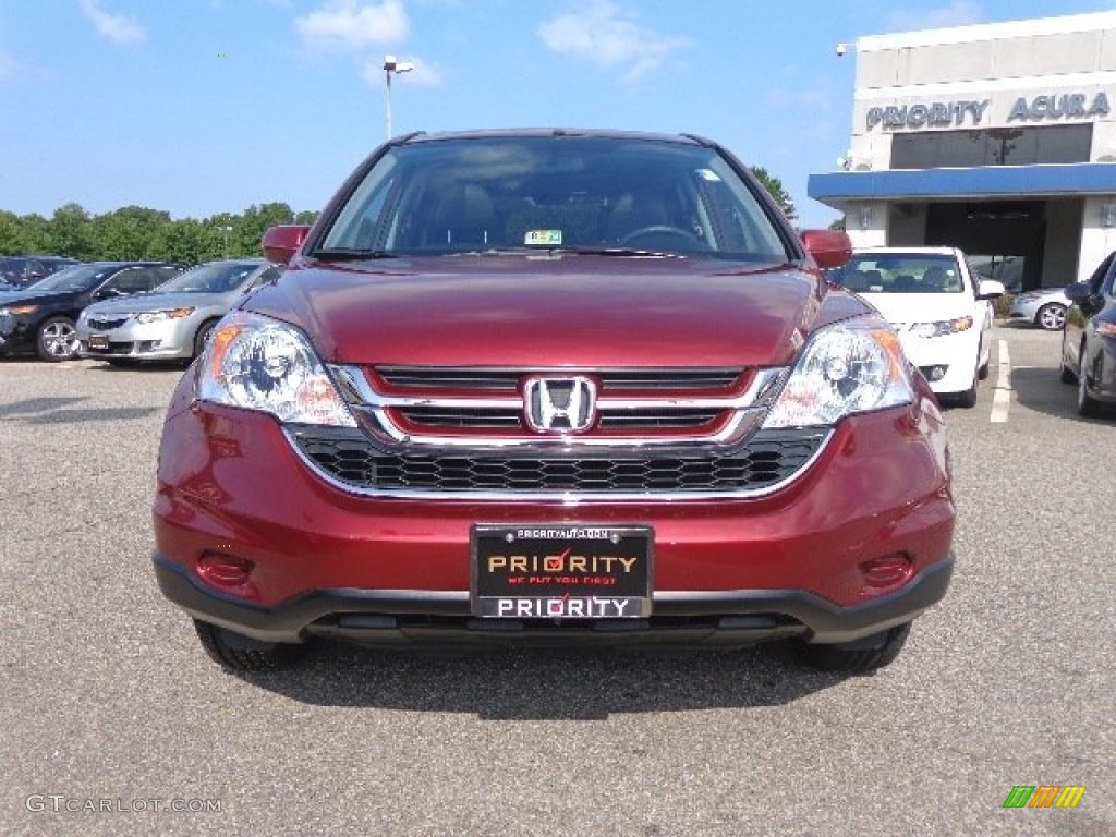 2011 CR-V EX-L 4WD - Tango Red Pearl / Gray photo #10