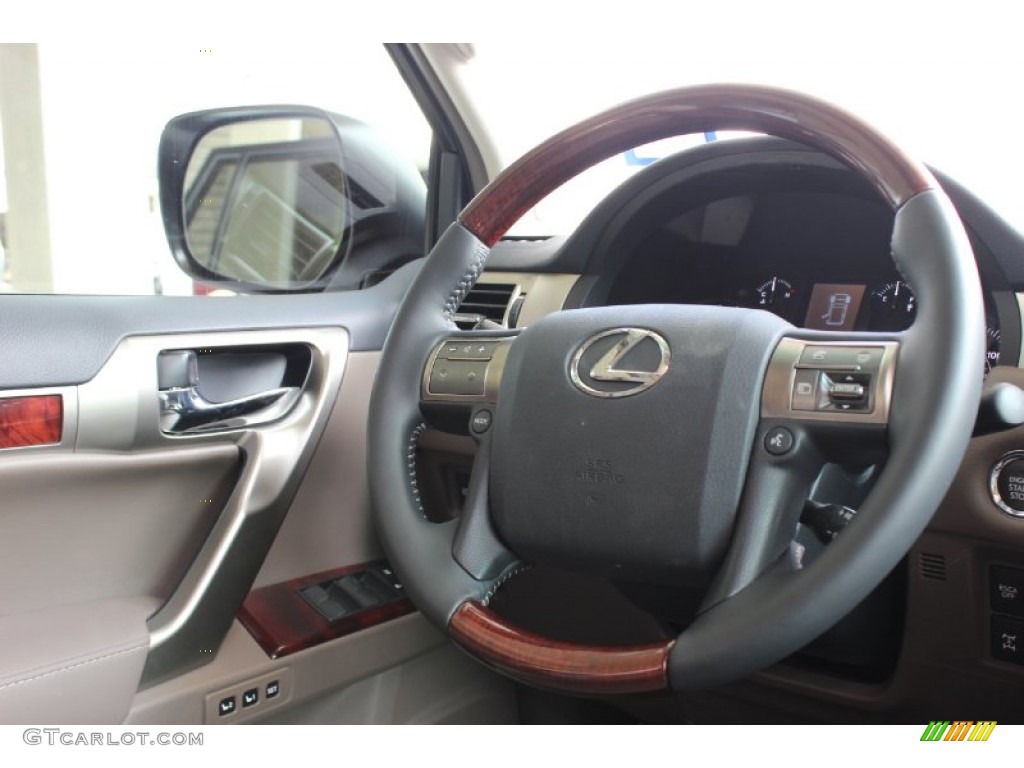 2012 Lexus GX 460 Premium Sepia/Auburn Bubinga Steering Wheel Photo #85401754