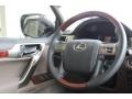 2012 Lexus GX Sepia/Auburn Bubinga Interior Steering Wheel Photo