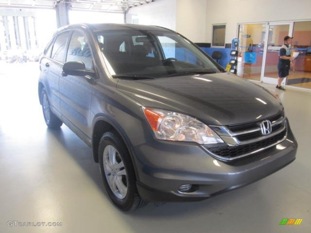 2011 CR-V EX 4WD - Polished Metal Metallic / Black photo #5