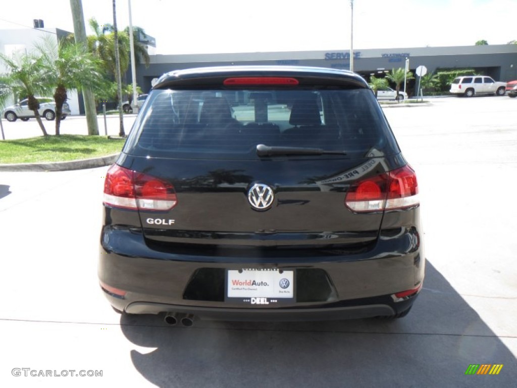 2010 Golf 4 Door - Black / Titan Black photo #4