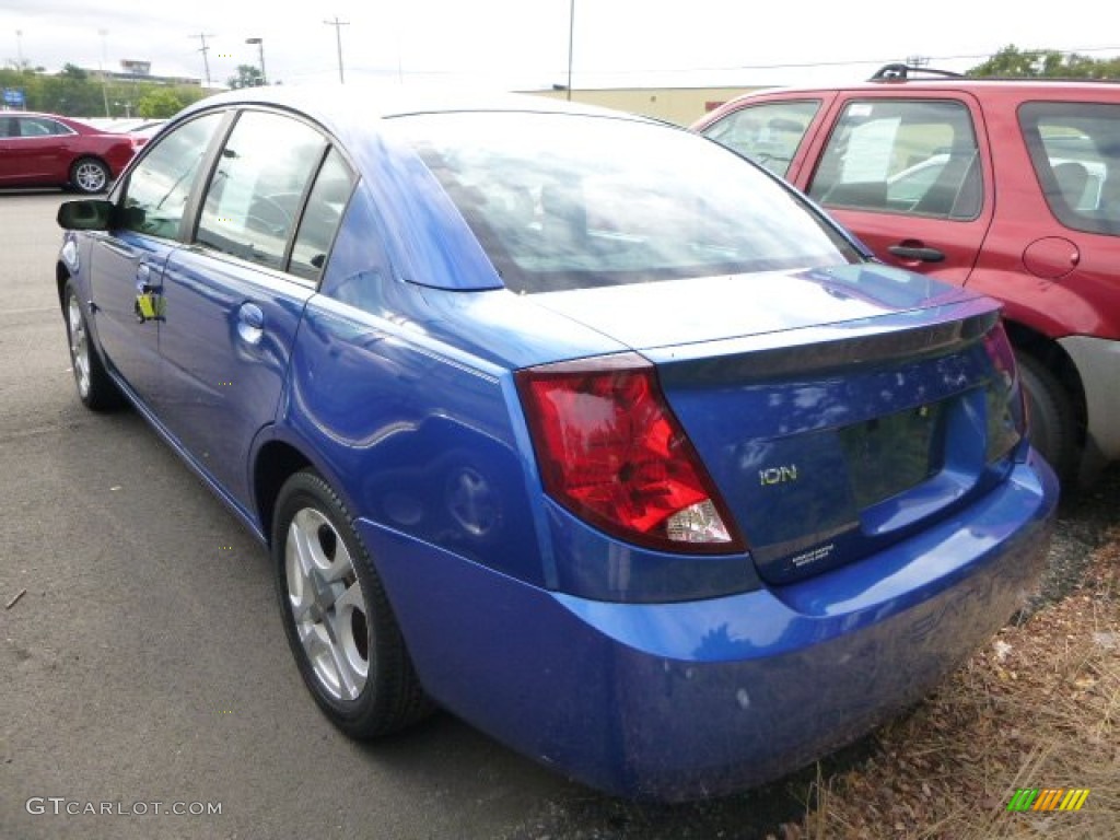 2004 ION 3 Sedan - Electric Blue / Grey photo #4