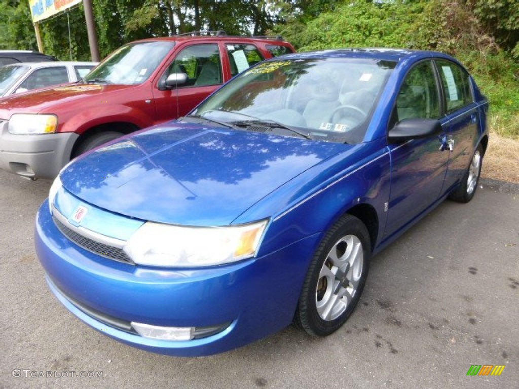 2004 ION 3 Sedan - Electric Blue / Grey photo #5