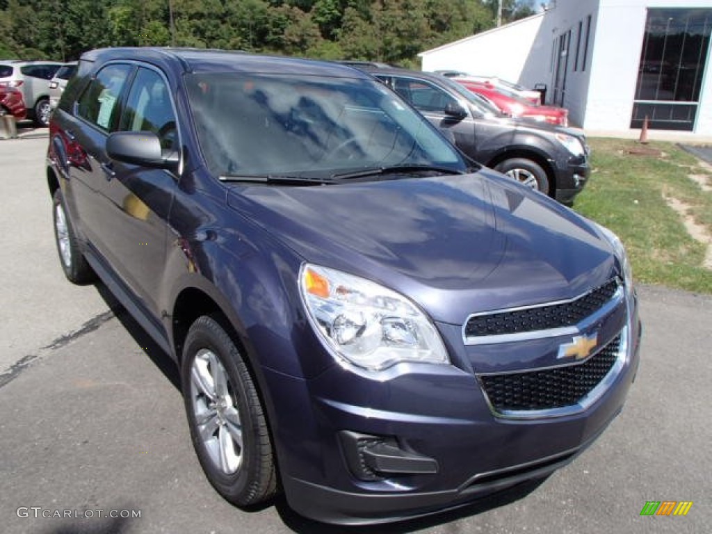 2014 Equinox LS AWD - Atlantis Blue Metallic / Jet Black photo #2