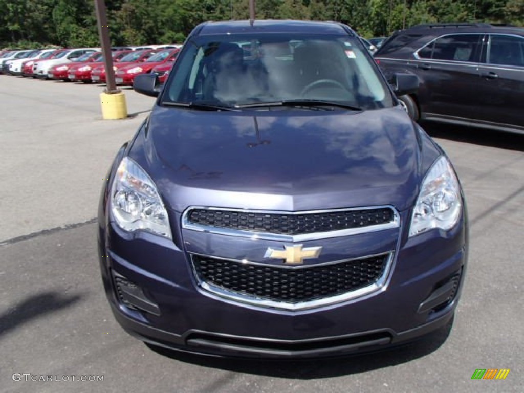 2014 Equinox LS AWD - Atlantis Blue Metallic / Jet Black photo #3