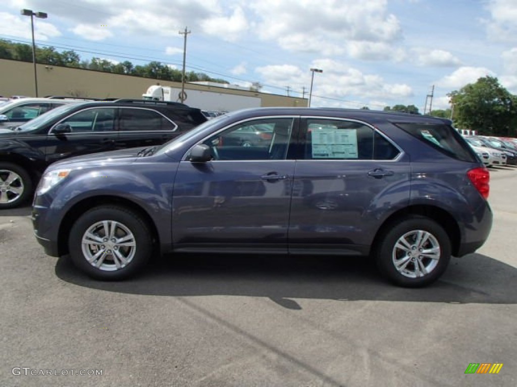 2014 Equinox LS AWD - Atlantis Blue Metallic / Jet Black photo #5