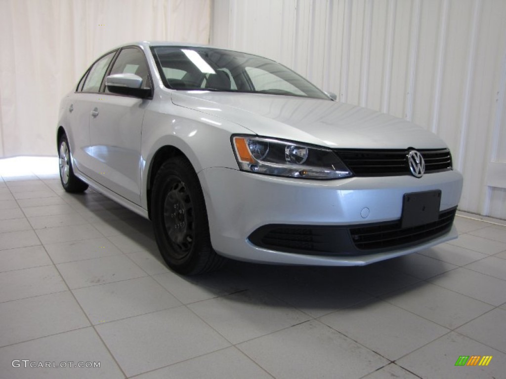 2012 Jetta SE Sedan - Moonrock Silver Metallic / Titan Black photo #1