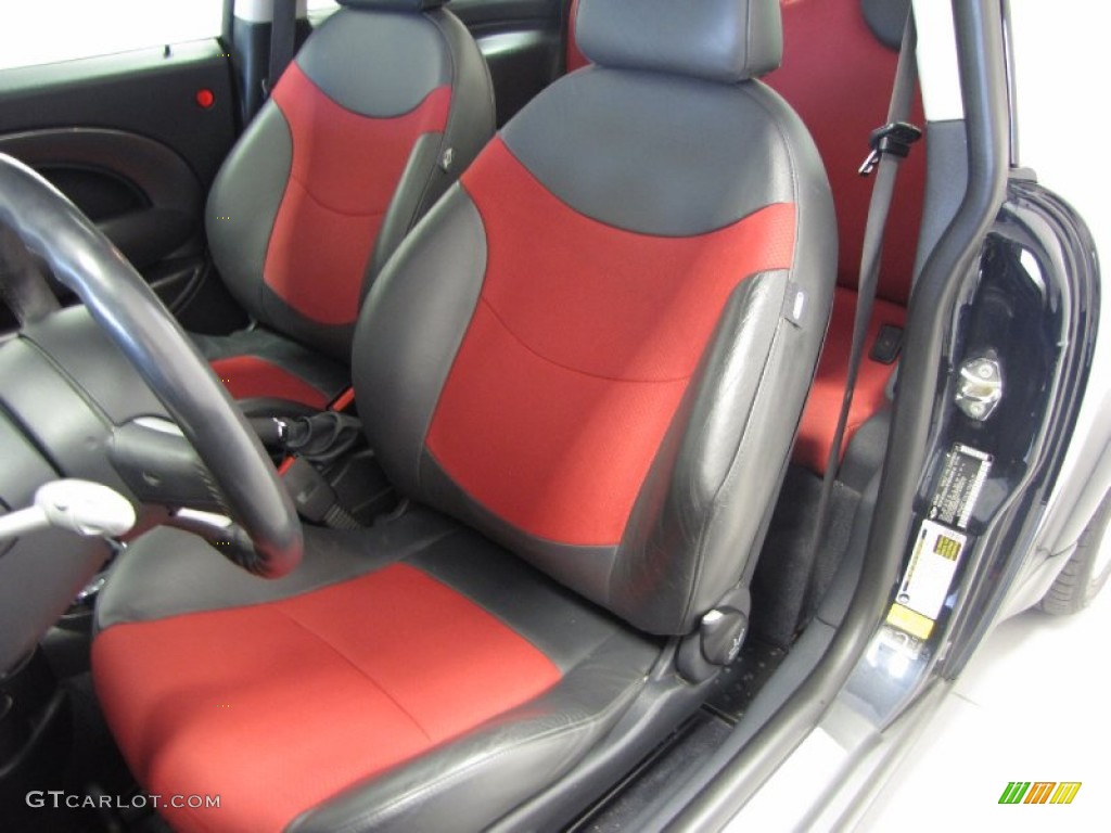 2006 Cooper Hardtop - Space Blue Metallic / Octagon Tartan Red/Panther Black photo #5