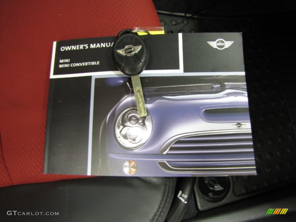 2006 Cooper Hardtop - Space Blue Metallic / Octagon Tartan Red/Panther Black photo #26