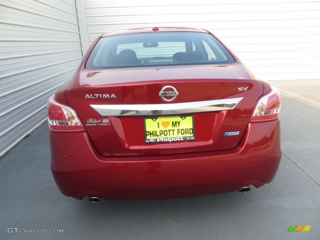 2013 Altima 2.5 SV - Cayenne Red / Charcoal photo #5