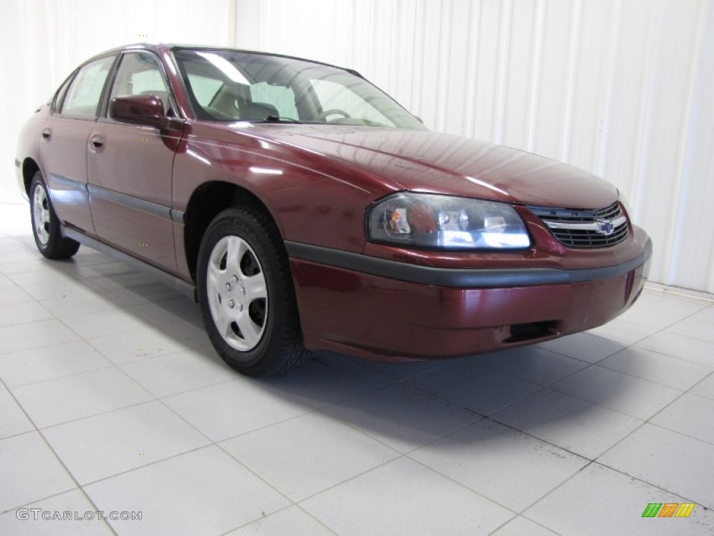 2001 Impala LS - Dark Carmine Red Metallic / Neutral photo #1