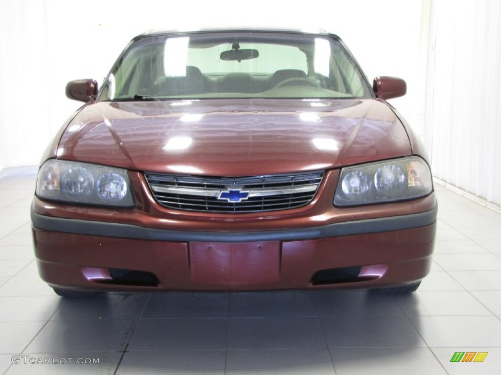 2001 Impala LS - Dark Carmine Red Metallic / Neutral photo #2