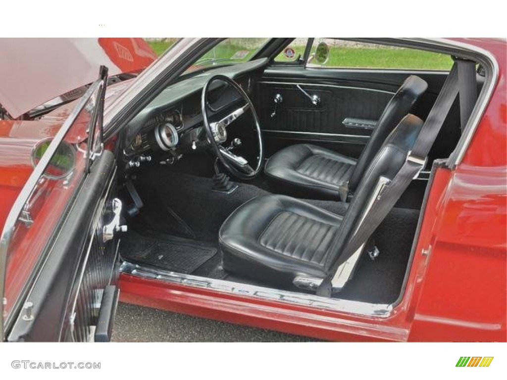 1965 Mustang Coupe - Poppy Red / Black photo #4