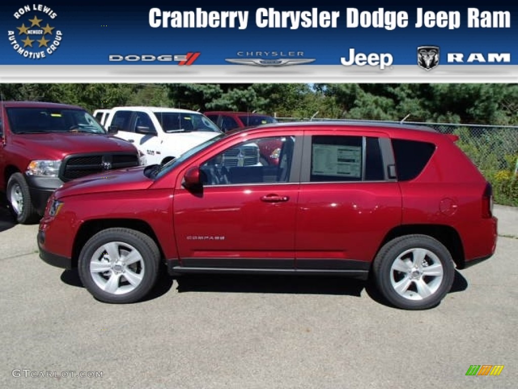 Deep Cherry Red Crystal Pearl Jeep Compass