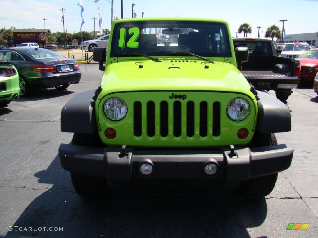 2012 Wrangler Sport 4x4 - Gecko Green / Black photo #3