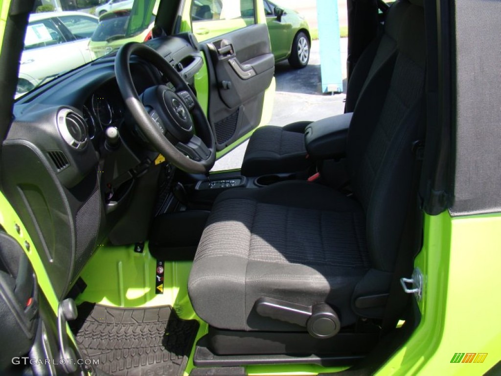 2012 Wrangler Sport 4x4 - Gecko Green / Black photo #10