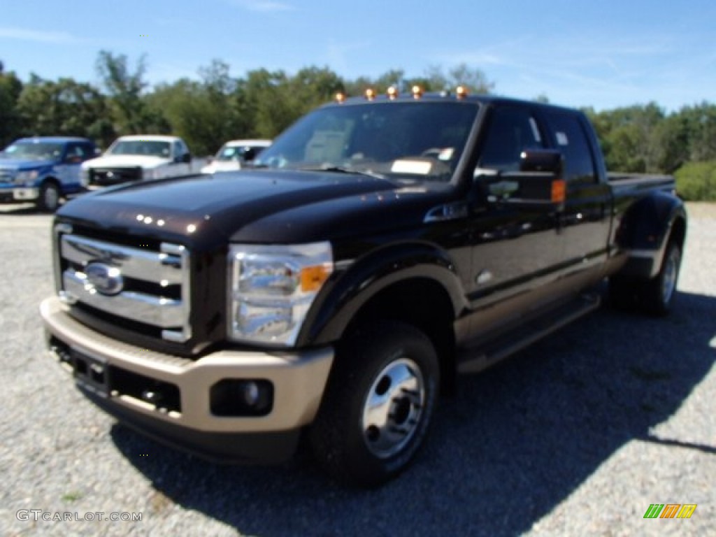 2014 F350 Super Duty King Ranch Crew Cab 4x4 Dually - Kodiak Brown Metallic / King Ranch Chaparral Leather photo #4