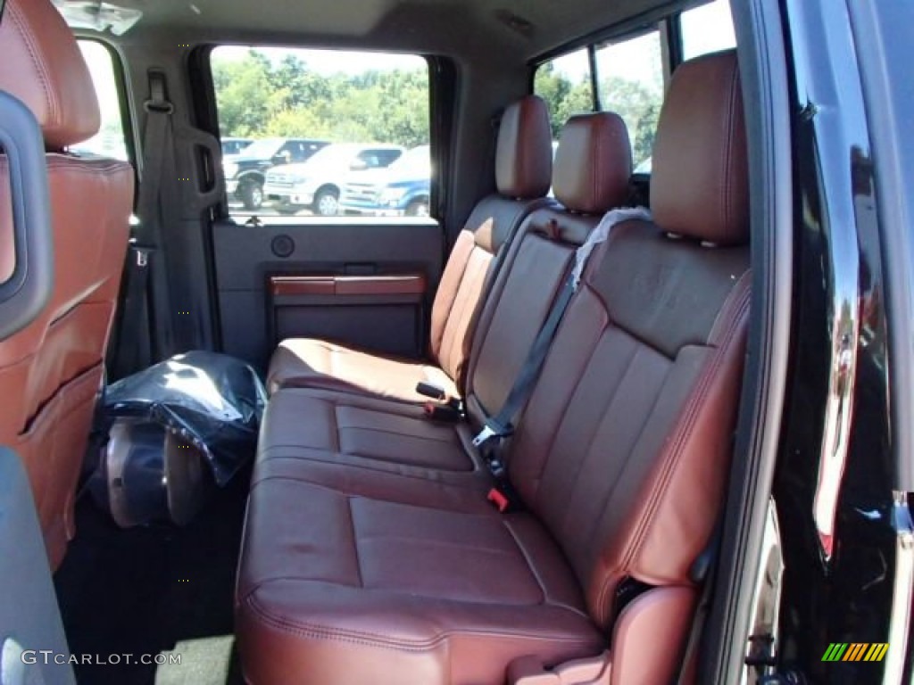 2014 Ford F350 Super Duty King Ranch Crew Cab 4x4 Dually Rear Seat Photo #85411917