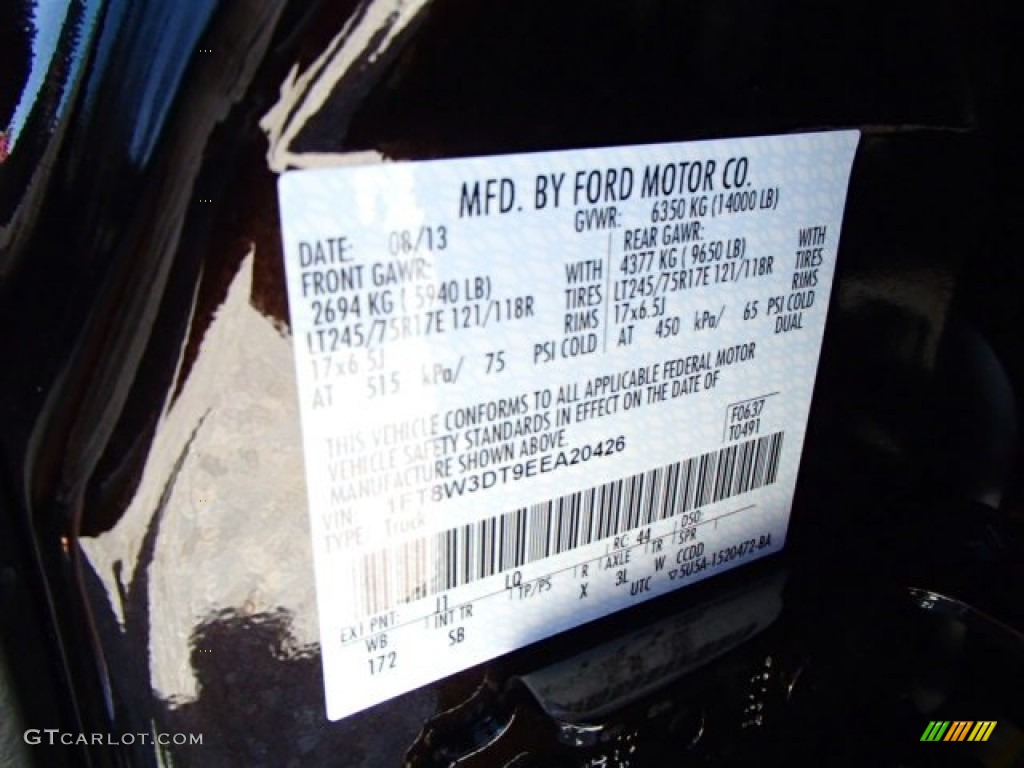 2014 F350 Super Duty Color Code J1 for Kodiak Brown Metallic Photo #85412113