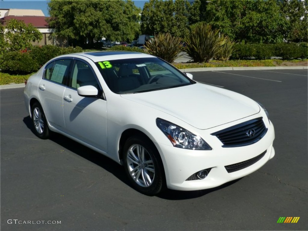 Moonlight White 2013 Infiniti G 37 x AWD Sedan Exterior Photo #85413090