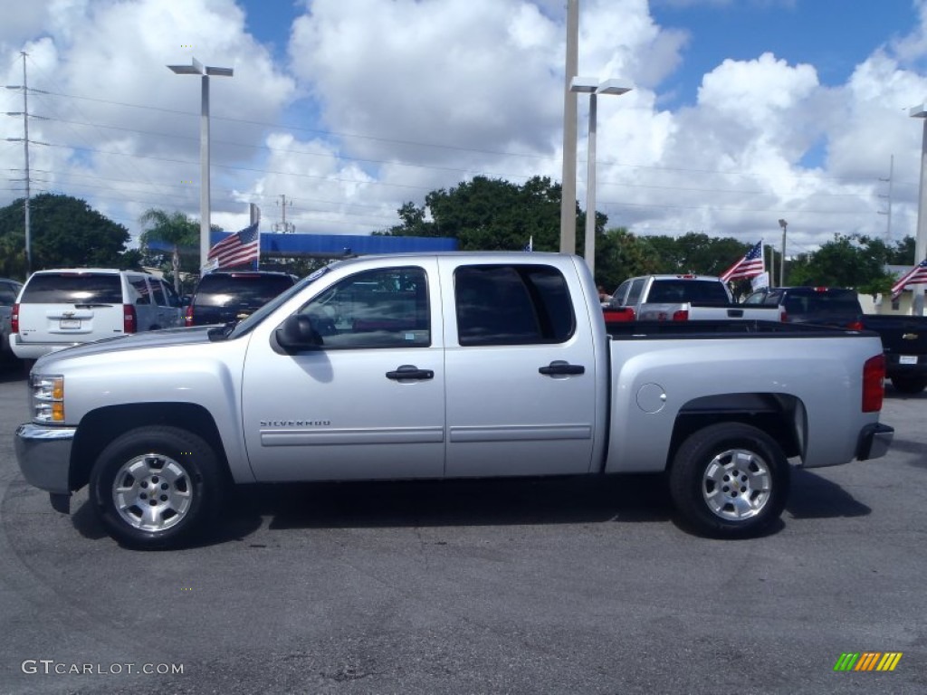 2013 Silverado 1500 LT Crew Cab - Silver Ice Metallic / Ebony photo #3