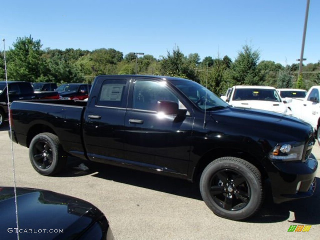 Black 2014 Ram 1500 Express Quad Cab 4x4 Exterior Photo #85414869