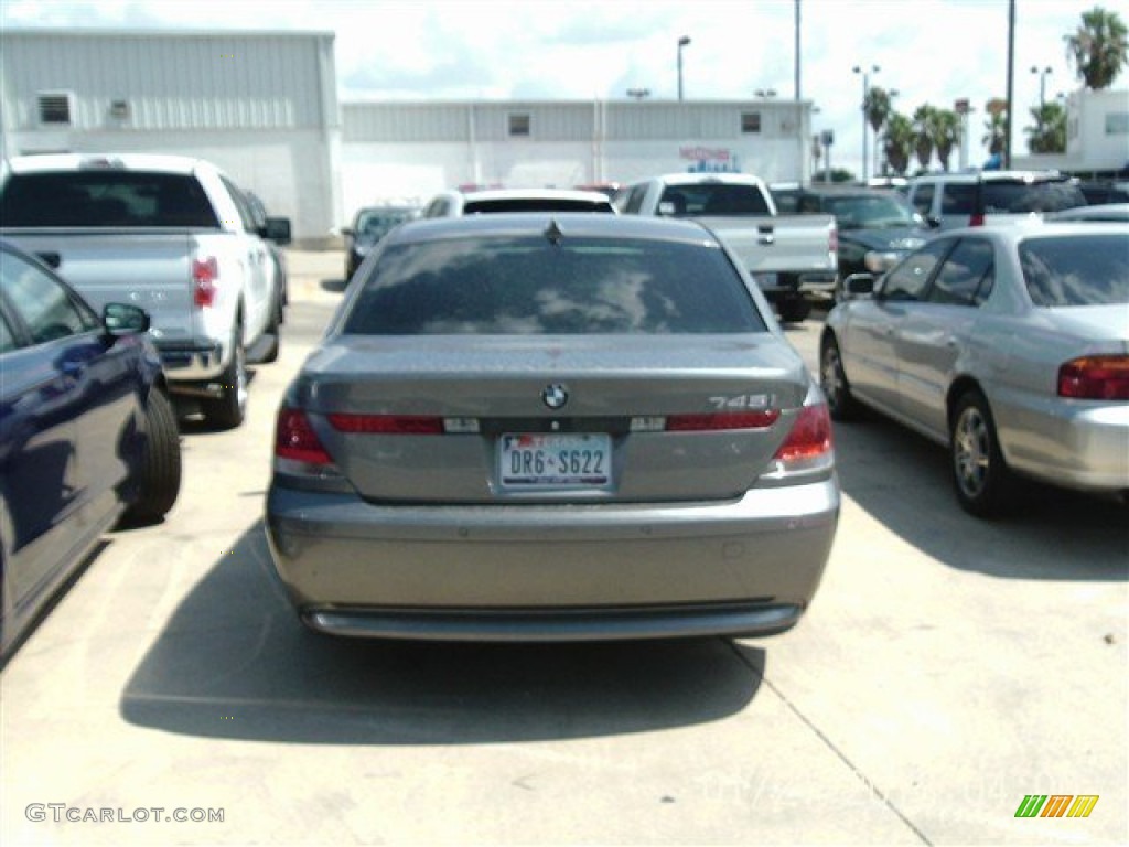 2005 7 Series 745i Sedan - Titanium Grey Metallic / Basalt Grey/Flannel Grey photo #3