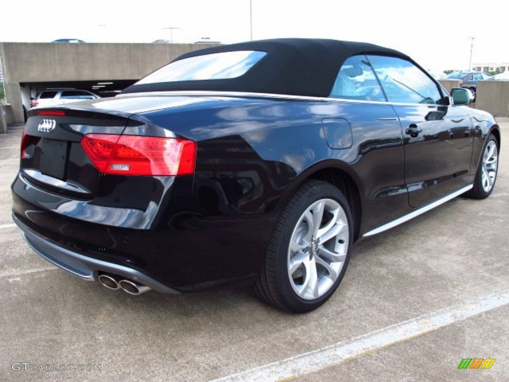 2014 S5 3.0T Premium Plus quattro Cabriolet - Phantom Black Pearl / Black photo #2