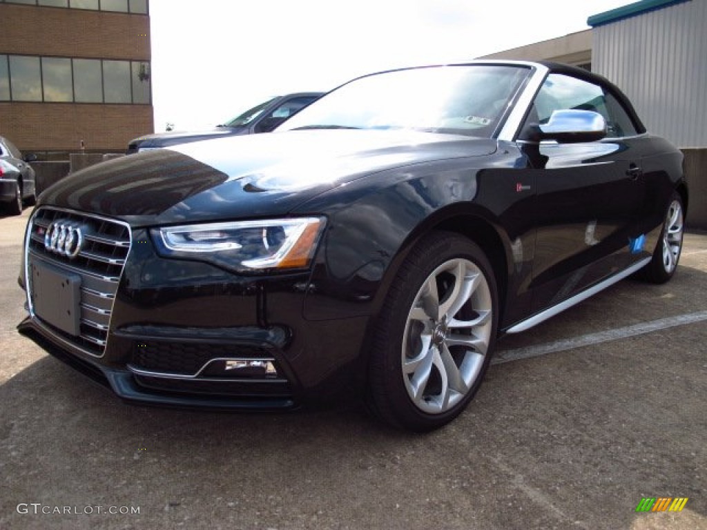 Phantom Black Pearl 2014 Audi S5 3.0T Premium Plus quattro Cabriolet Exterior Photo #85418361