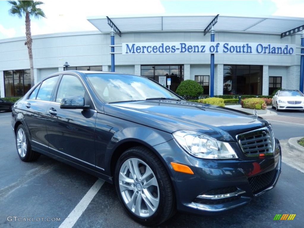 2014 C 250 Luxury - Steel Grey Metallic / Almond/Mocha photo #1